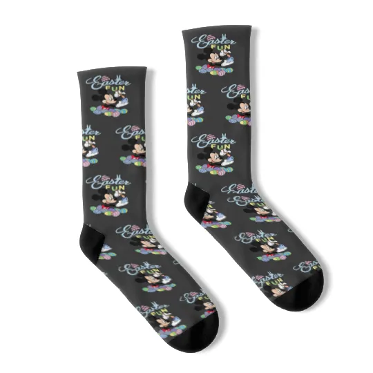 Disney Mickey Mouse Easter Fun Painting Eggs 9169 Socks
