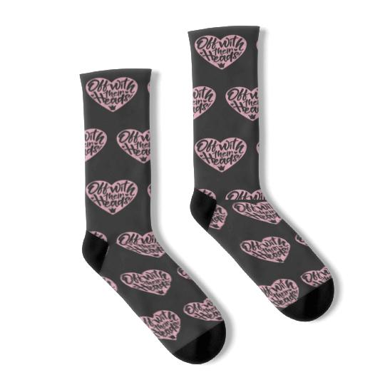 Disney Villains Valentines Day Off With Their Heads Vintage 9269 Socks