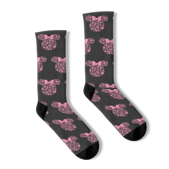 Disney Minnie Mouse Pink Easter Socks