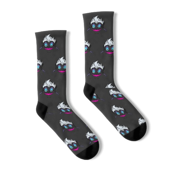 Disney Villains Ursula Big Face Socks