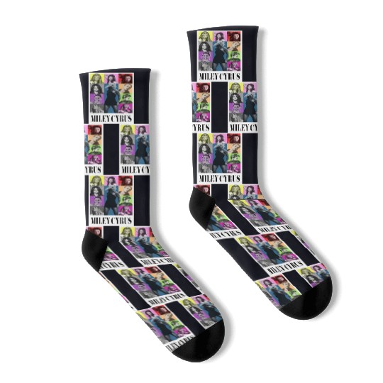 Miley Cyrus Eras Tour Shirt Flowers Socks
