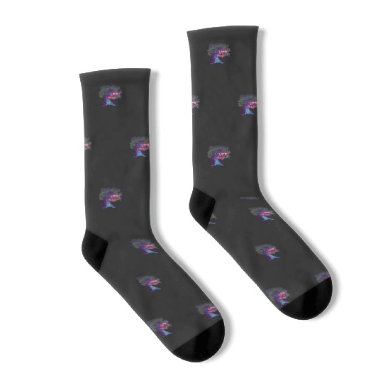 Disney Alice in Wonderland Cheshire Cat Modern Storybook Socks