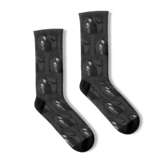Disney Villains Maleficent Side Look Poster Socks