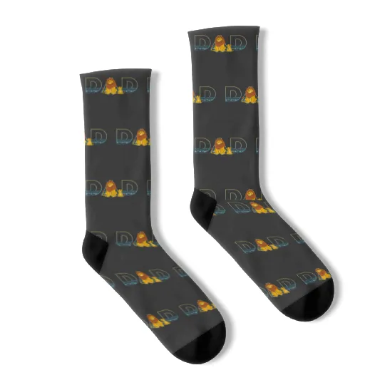 Disney The Lion King Simba and Mufasa Dad Socks