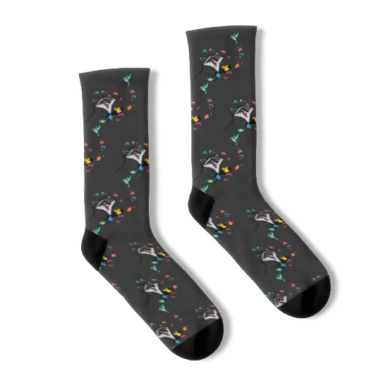 Disney Pocahontas Meeko Flit Colorful Leafs Fall Socks