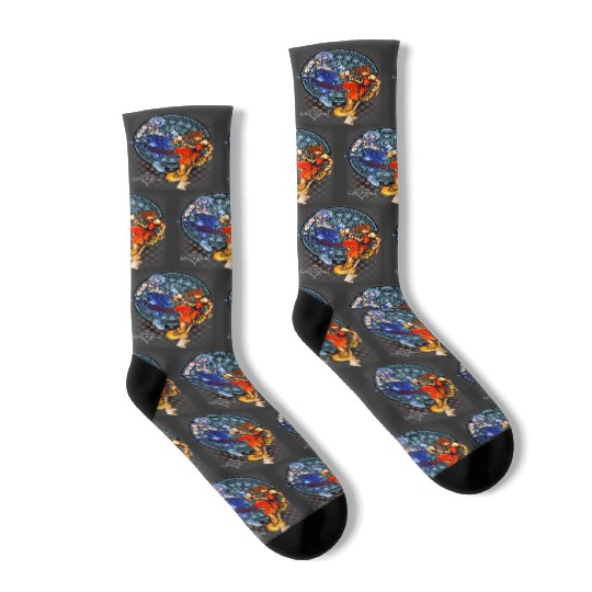 Disney Kingdom Hearts Sora & Riku Chain Of Memories Socks