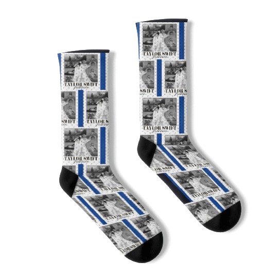Swift Folklore Eras Tour Poster Active Socks