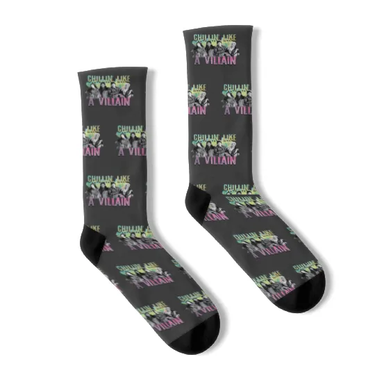 Disney Descendants Chillin Like A Villain 4213 Socks
