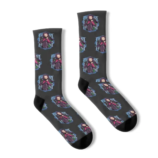 Disney Descendants Mal Fairest Stacked Socks