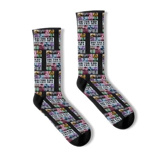 Discover Doctor Who The Eras Tour Socks, David Tennant Doctor Who Socks