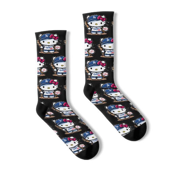 Hello Kitty Dodgers Socks