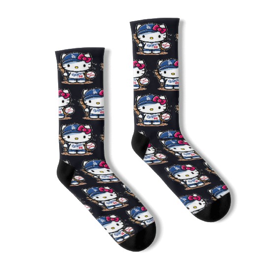 Hello Kitty Dodgers Socks