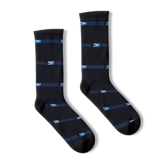 Postal Service Socks, NOT Vinyl, Navy Socks, Postal Service Mailer Socks, Mailer Socks