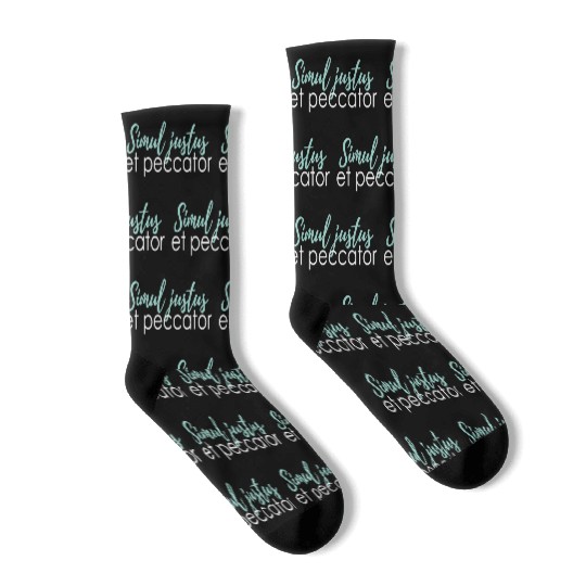simul justus et peccator Socks