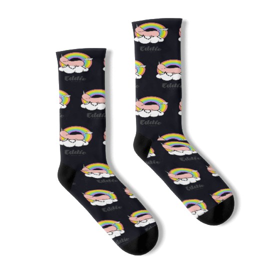 Eddie Funky Unicorn Dick Socks