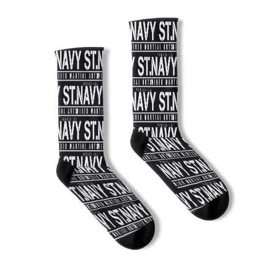 navy st Socks