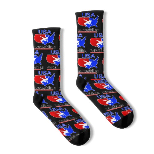 Team USA Wrestling Socks
