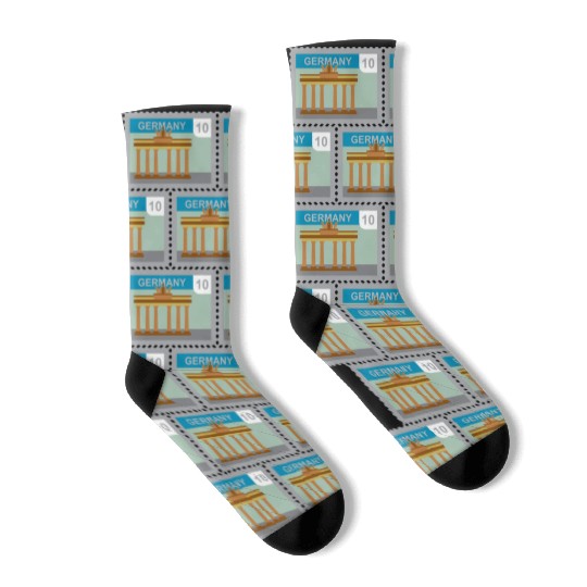 germany mail stamp Socks