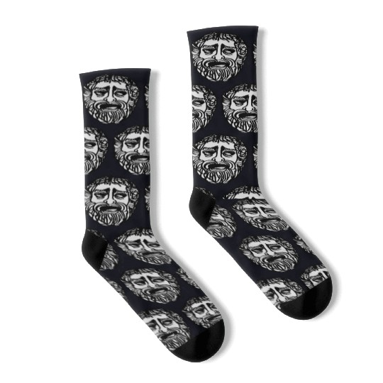 greek mask Socks