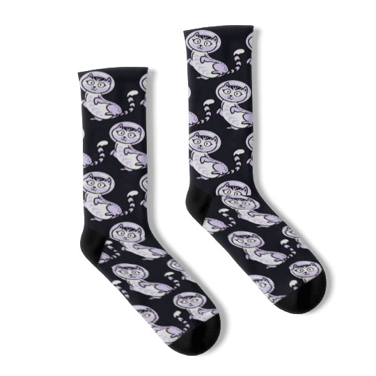 Space cat Socks