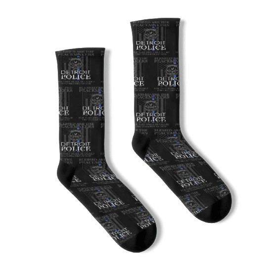 Detroit Police Support Saint Michael Police Officer Prayer Socks