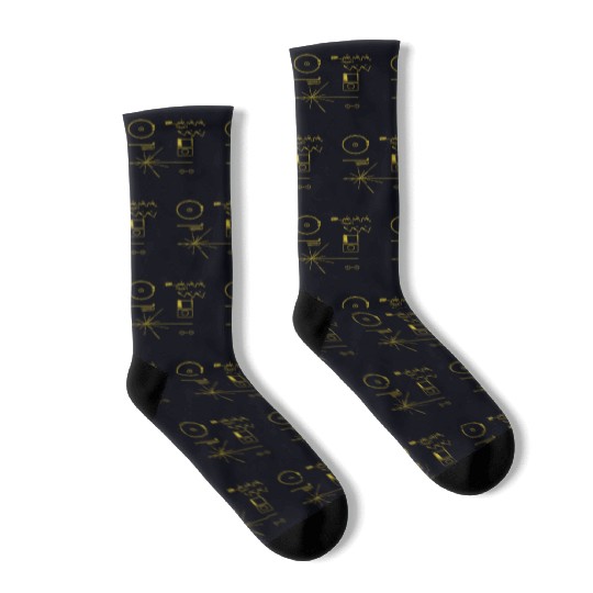 NASA golden record official image voyager Socks