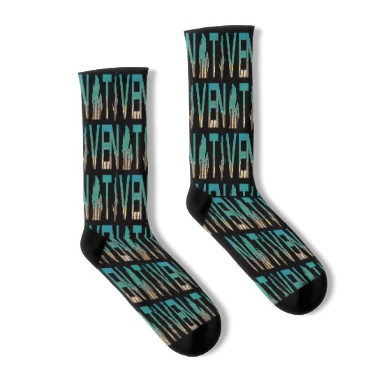 Native Michigan Beach Sand Dunes Summer Socks