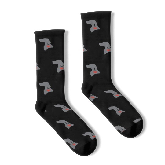 great lakes weim rescue instant love dog Socks