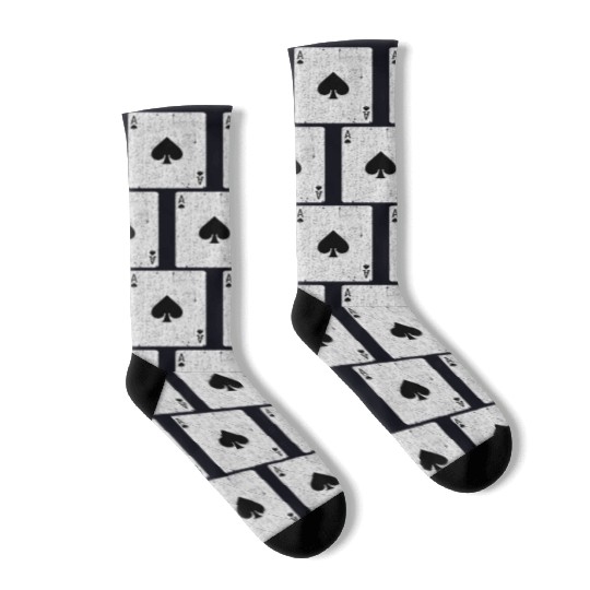 ace of spades playing card Socks