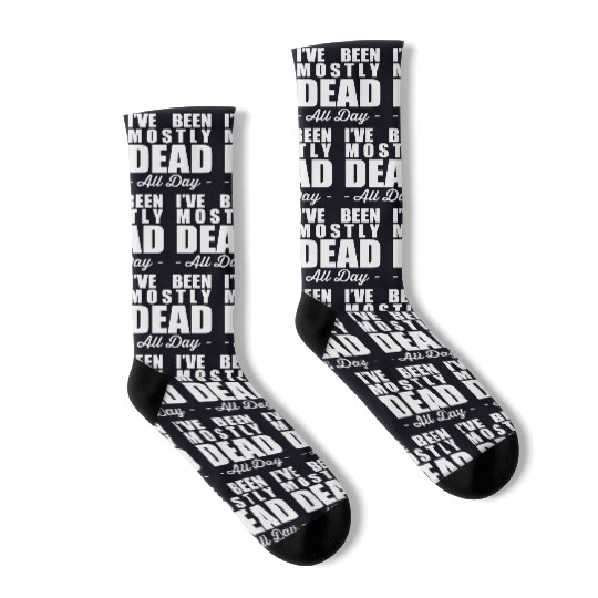 The Princess Bride Quotes Socks - Mostly Dead