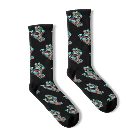 Santa Cruz Screaming Hand Skateboard Funny Socks