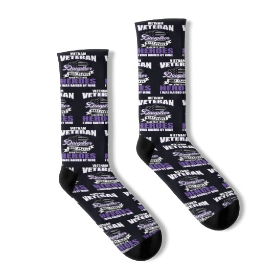 Vietnam Veteran, gift, birthday, heroes Socks