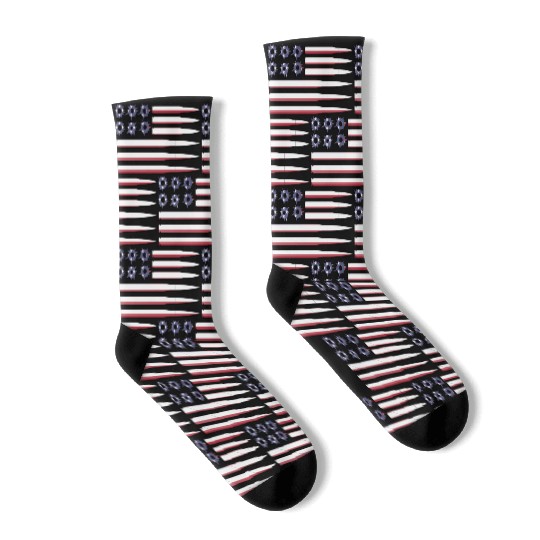 Ammo product - American Flag - Gun Owner Gifts Socks