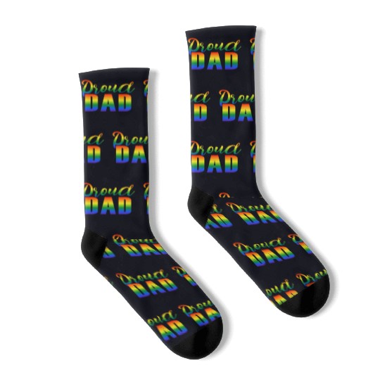 Proud Dad LGBT Gay Pride Socks