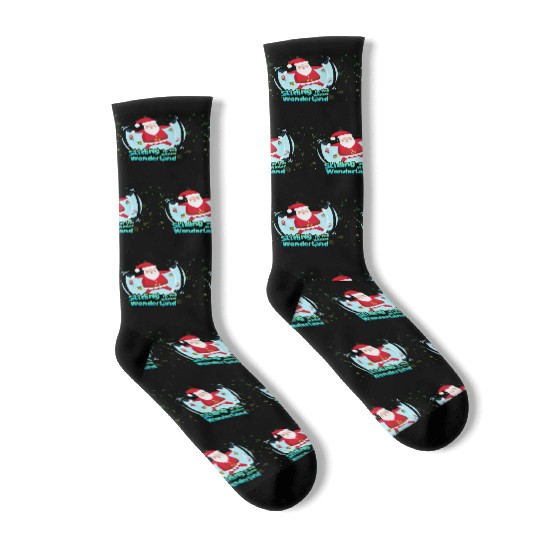 Christmas Santa Claus Winter Cold Sliding Xmas Socks