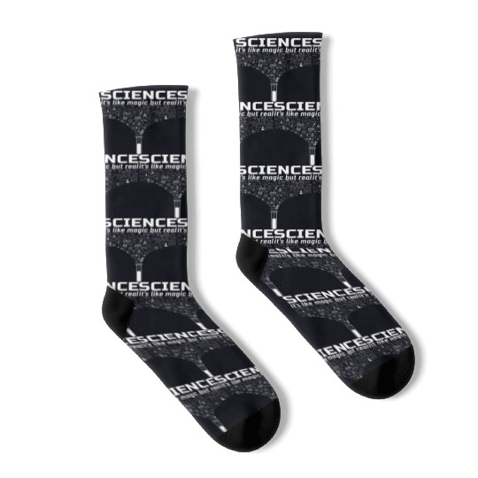 Science Gift Like Magic But Real Student Teacher Socks