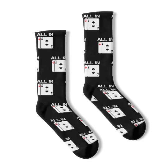 Poker Card Game All In Gift Poker Player 7 2 Socks