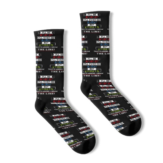 Math Math Teacher Gifts Socks