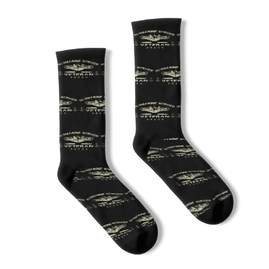 Vintage US Navy Submarine Service Veteran Socks
