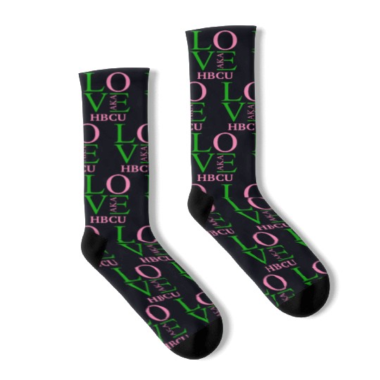 Hbcu Love Aka Paraphernalia For Soror Aphla Access Socks