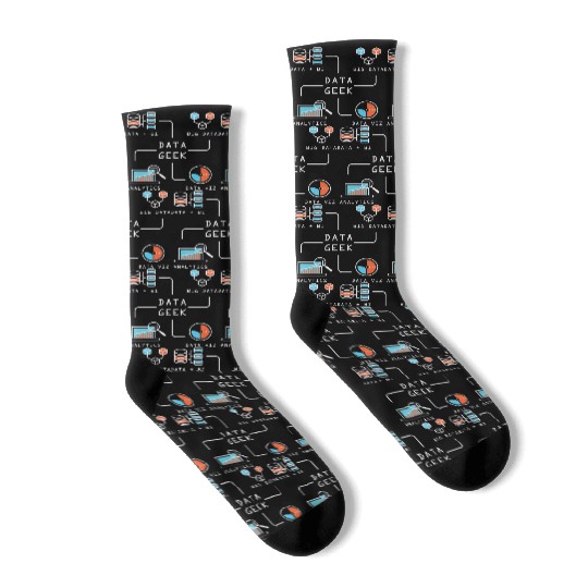 Data Geek Information Analyst Socks