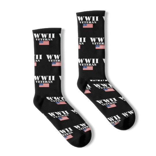 American Patriot Wwii Veteran Military World War 2 Socks