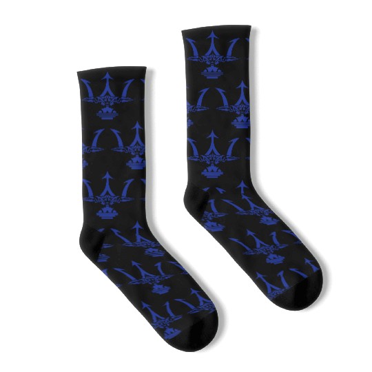 Poseidon Trident T Tattoo Socks
