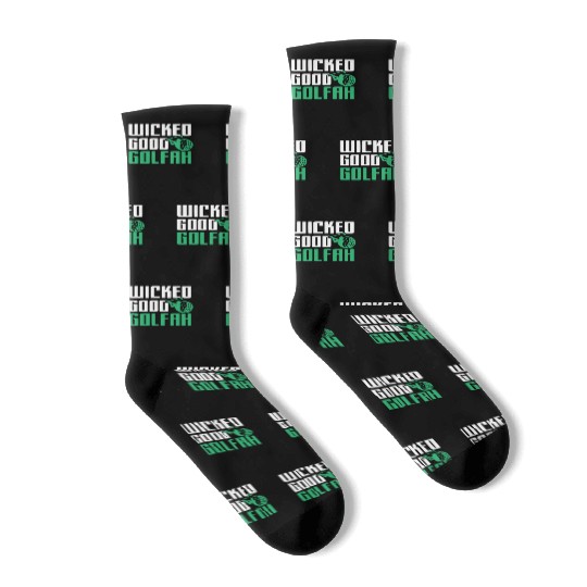 Funny New England Accent, Wicked Good Golfer Gift Socks