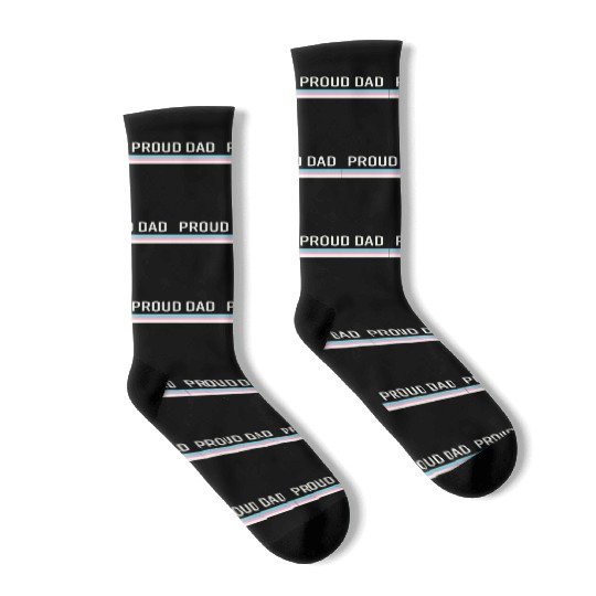 Lgbt Transgender Pride Proud Dad Socks