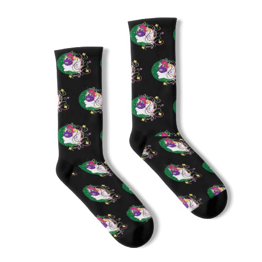 krewe of Nyx - Mardi Gras New Orleans Carnaval Socks