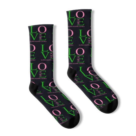 Aka Socks Love Sorority Gift Alpha Kappa Aka Parap