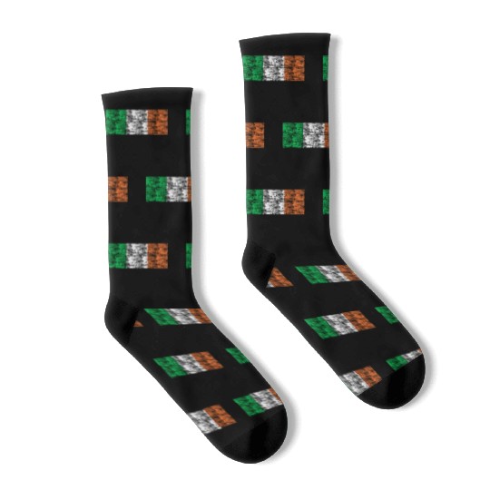 Ireland flag vintage Socks