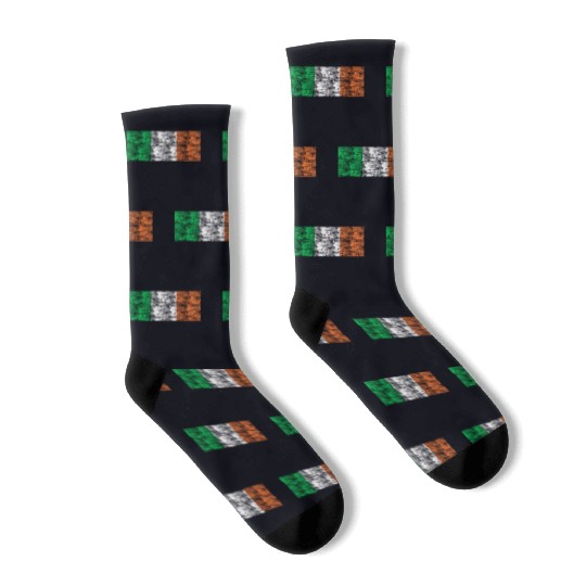 Ireland flag vintage Socks