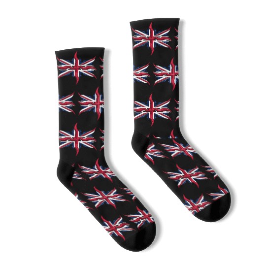 Union Jack British Flag Resistance Style Socks